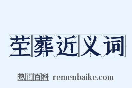 茔葬近义词是什么意思的图片